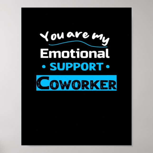 Emotionale Hilfe Coworker Funny Sloth Poster (Vorne)