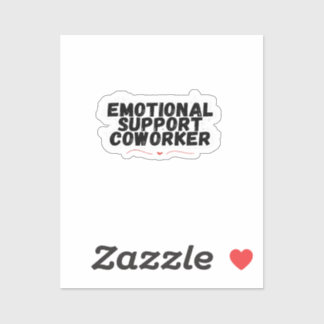 Emotionale Hilfe Koworker Chill und Funny Classic Aufkleber