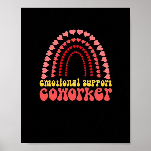 Emotionale Hilfe Mitarbeiter arbeiten im klassisch Poster (Vorne)
