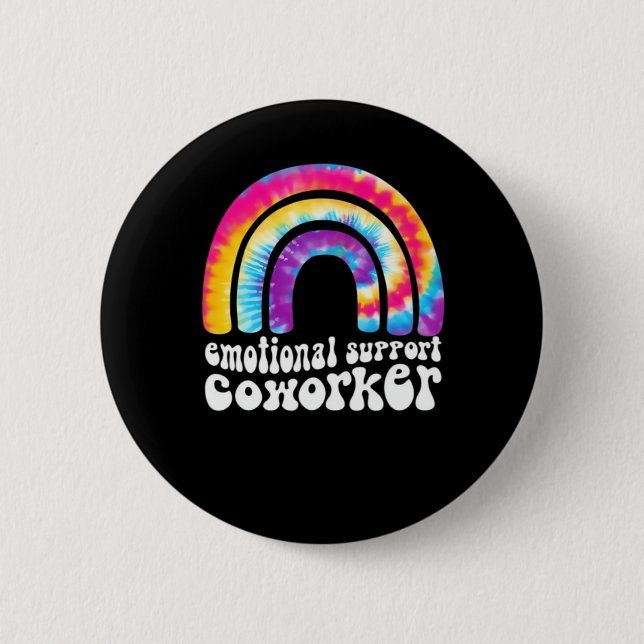 Emotionale Hilfe Mitarbeiter Classic - Arbeitsschw Button (Vorderseite)