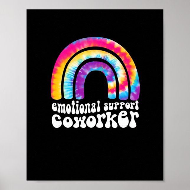 Emotionale Hilfe Mitarbeiter Classic - Arbeitsschw Poster (Vorne)