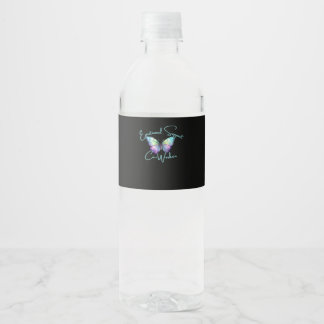 Emotionale Hilfe Schmetterlingsklassiker Wasserflaschenetikett