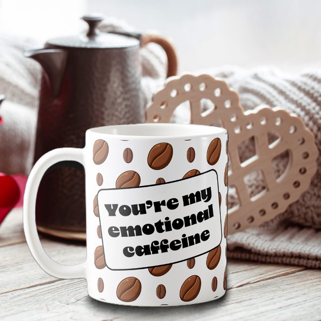 Emotionale Koffein-Kaffeebohnen-Dekoration Kaffeetasse (Von Creator hochgeladen)