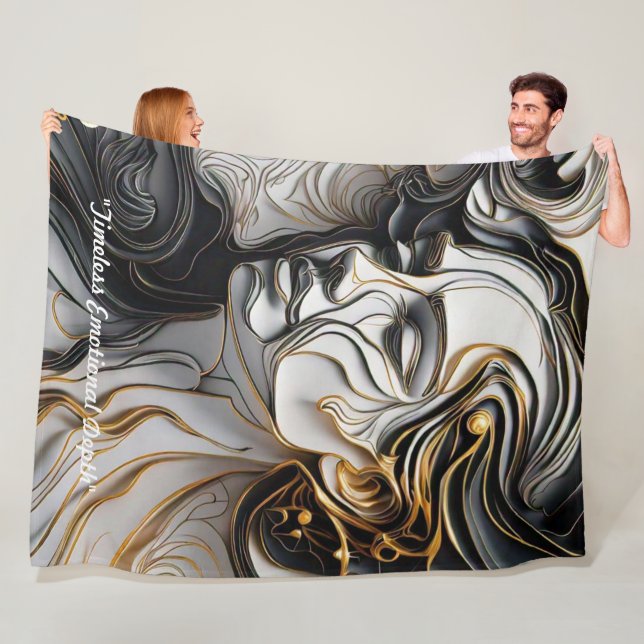 "Emotionale Kunstformen" Fleecedecke (Beispiel)