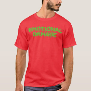 Emotionale Schäden Vintage Grün Text T-Shirt