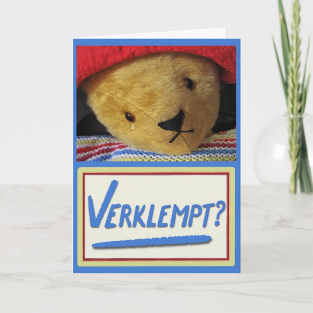 Emotionale Teddy Karte (Vorderseite)