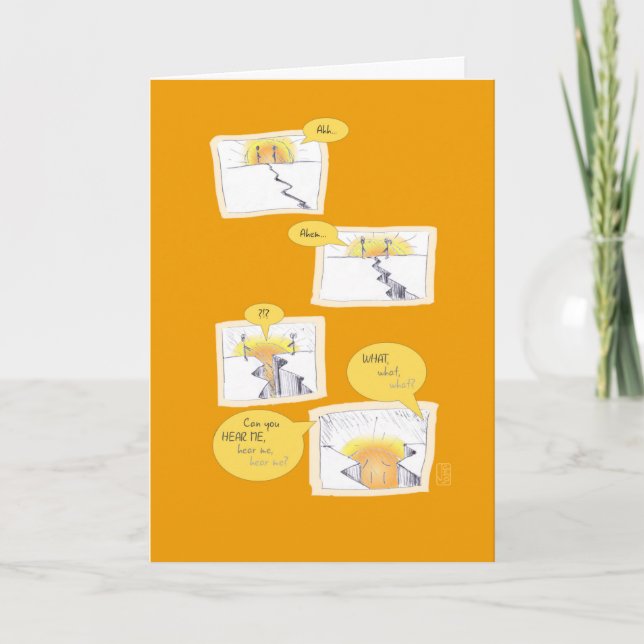 emotionale Trennung in der Orangefarbenen Beziehun Karte (Vorderseite)