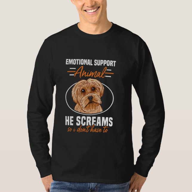 Emotionale Unterstützung Animal Yorkshire Terrier  T-Shirt (Vorderseite)