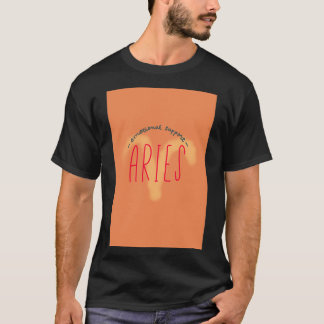Emotionale Unterstützung Aries Aries Zodiac Art T-Shirt