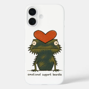 Emotionale Unterstützung Beardie Bartagame Kunst iPhone 16 Hülle
