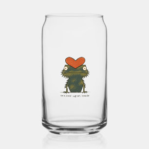 Emotionale Unterstützung Beardie Bartagame Kunst Dosenglas