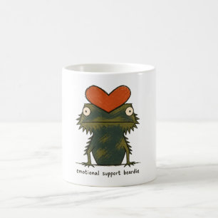 Emotionale Unterstützung Beardie Bartagame Kunst Kaffeetasse