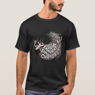 Emotionale Unterstützung Chaos Lustiges Husky-Hund T-Shirt