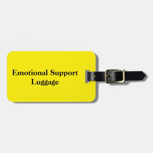 Emotionale Unterstützung - Gepäckanhänger (Vorderseite horizontal)