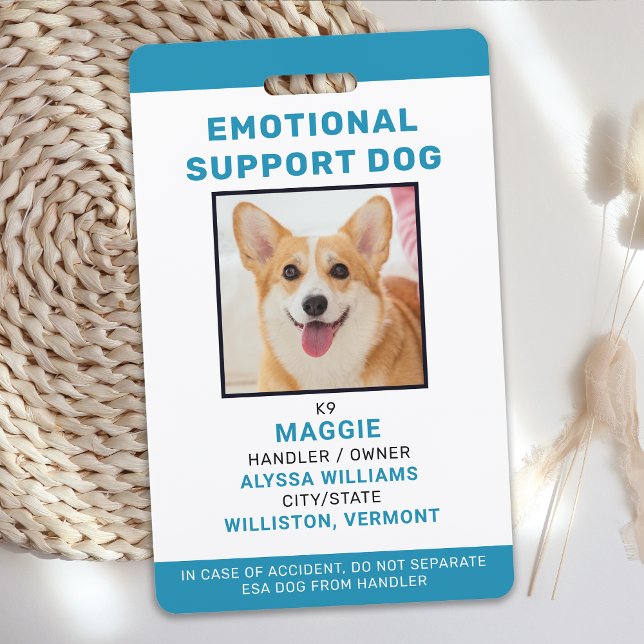 Emotionale Unterstützung Hund-ID Personalisiertes  Ausweis (Von Creator hochgeladen)