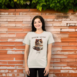 Emotionale Unterstützung Kaffee Niedlich Cat Menta Tri-Blend Shirt