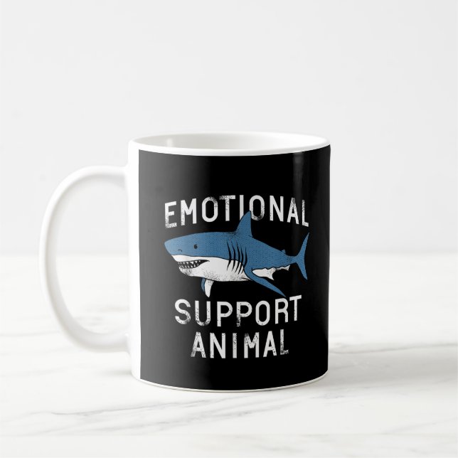 Emotionale Unterstützung Tierfreude Beängstigender Kaffeetasse (Links)