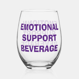 Emotionale Unterstützung Trinkbehälter-Set Weinglas Ohne Stiel