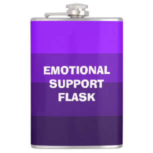 Emotionale Unterstützung Vinyl Wrapped Flask Flachmann