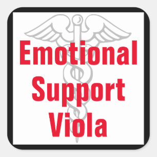 Emotionale Unterstützung Viola - Funny Sticker