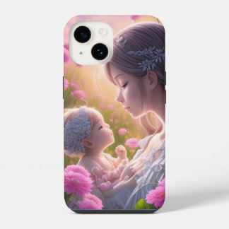 Emotionale Verbindung zwischen einem Baby und eine iPhone 14 Hülle