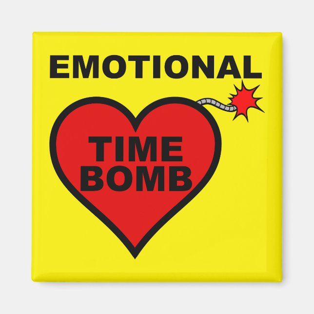 Emotionale Zeitbombe Funny Kühlschrankmagnet Magnet (Vorne)
