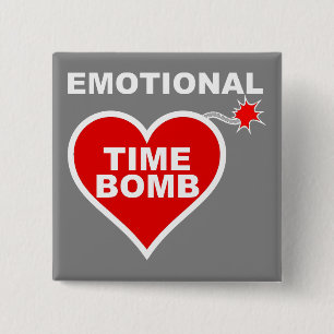Emotionale Zeitbombe Lustiger Knopf Abzeichen Nade Button