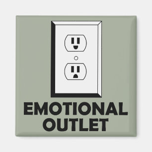 Emotionaler Ausgang Lustiger Kühlschrankmagnet Ref Magnet