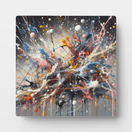 Emotionaler Farbschlag - Abstrakter Expressionist Fotoplatte