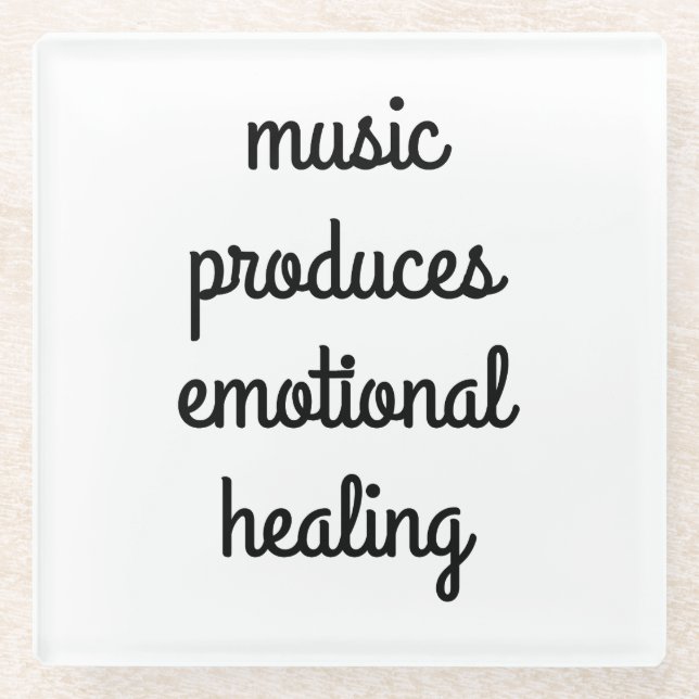 Emotionaler Glass-Untersetzer Glasuntersetzer (Vorderseite)