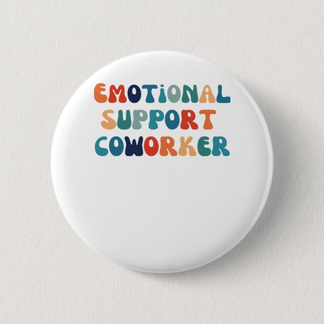 Emotionaler Helfer - Arbeitsbestie Classic Button (Vorderseite)