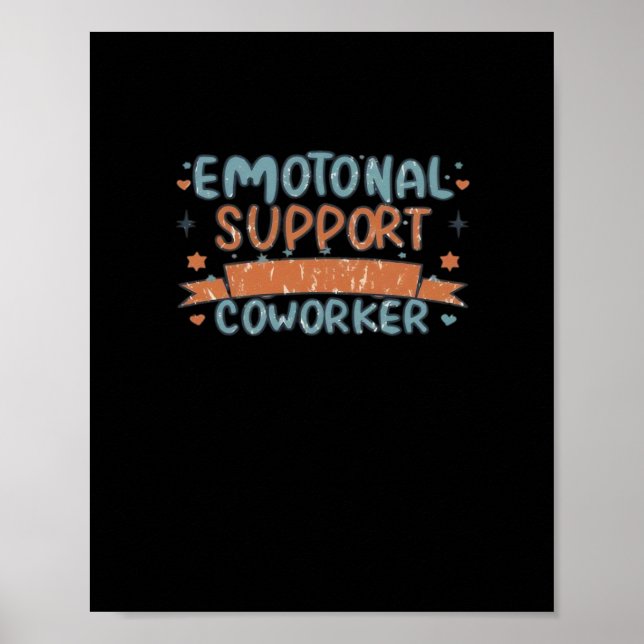 Emotionaler Helfer Funny und Classic Poster (Vorne)