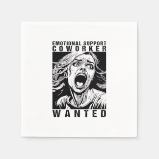 Emotionaler Helfer Gewollt Funny Office-Arbeit Serviette