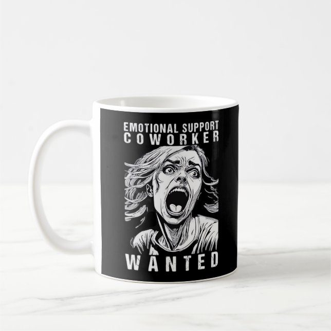 Emotionaler Helfer - Gewollt Funny Office Empl Kaffeetasse (Links)