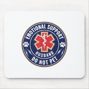 Emotionaler Support - Ehemann kann Service Dog L Mousepad