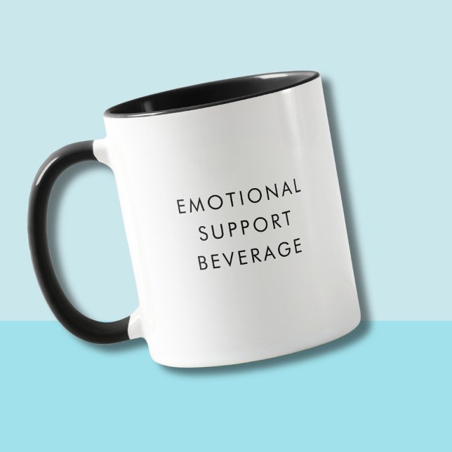 Emotionaler Support - Lustige Kaffeemaschine-Tasse Tasse (Von Creator hochgeladen)