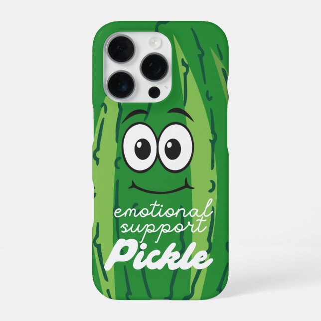 Emotionaler Support Pickle Funny Green iPhone Fall iPhone Hülle (Rückseite)