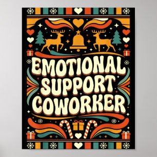 Emotionaler Unterstützer-Kollege Lustiger hässlich Poster