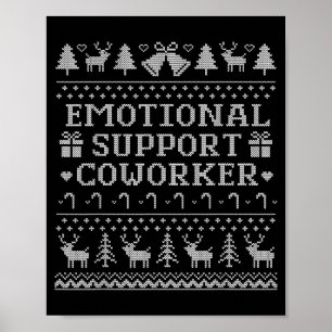 Emotionaler Unterstützer-Kollege Lustiger hässlich Poster