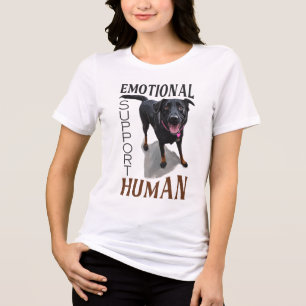 Emotionaler Unterstützer mit Hund Tri-Blend Shirt