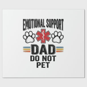 Emotionaler Unterstützer-Vater Nicht Streicheln Vi Geschenkpapier