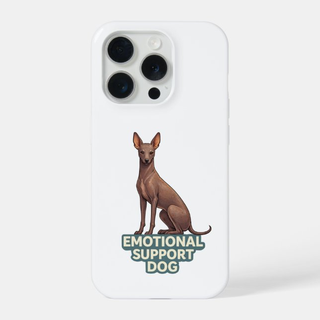 Emotionaler Unterstützungs Hund Peruanischer Inka- iPhone Hülle (Rückseite)