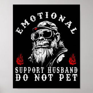 Emotionaler Unterstützungsehemann streichelt nicht Poster