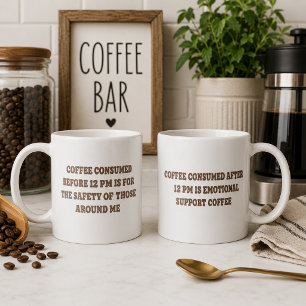 Emotionaler Unterstützungskaffee für Kaffeinsüchti Kaffeetasse