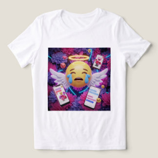 Emotionales Angel-Emoji-T-Shirt 🥺 💖 Tri-Blend Shirt