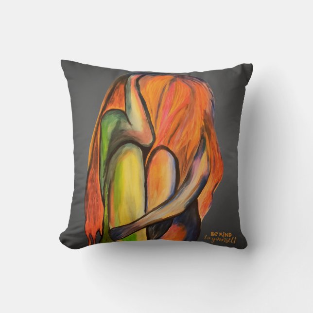 Emotionales Be Kind yourself Design Kissen (Vorderseite)
