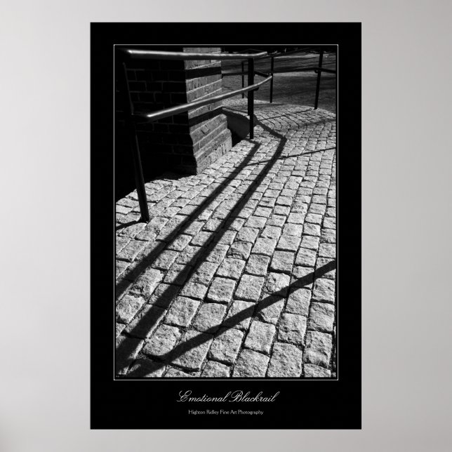 Emotionales Blackrail im Stil der Kunstgalerie Poster (Vorne)