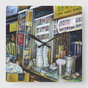 Emotionell belastete Lichtstreitkräfte, Singapur Quadratische Wanduhr