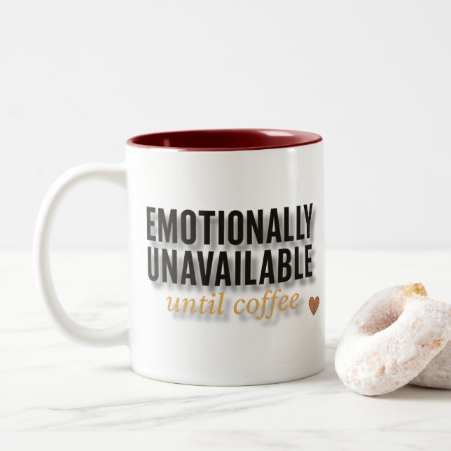 Emotionell nicht verfügbare Tasse - Funny Coffee G (Mit Donut)