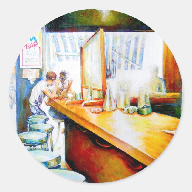 Emotionell zu motivieren, Logik zu rechtfertigen Runder Aufkleber (Vorderseite)